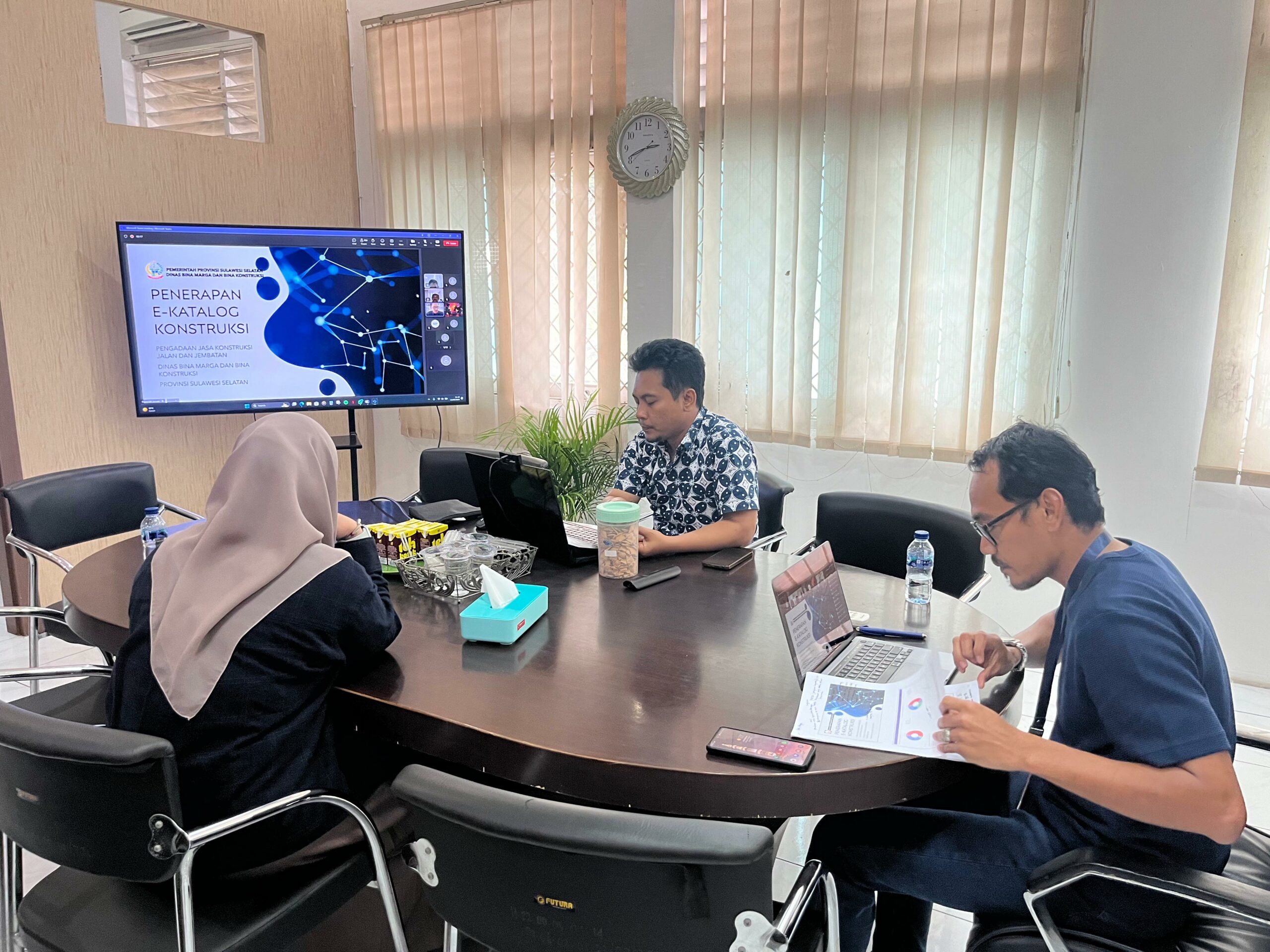 Pemprov Sulsel Melalui Dinas Bina Marga dan Bina Konstruksi Ikuti Pentas LKPP (Peningkatan Kapasitas) Secara Virtual