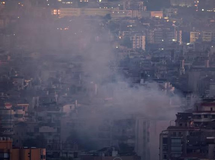Potret Israel Menyerang Wilayah Pinggiran Selatan Beirut Lebanon