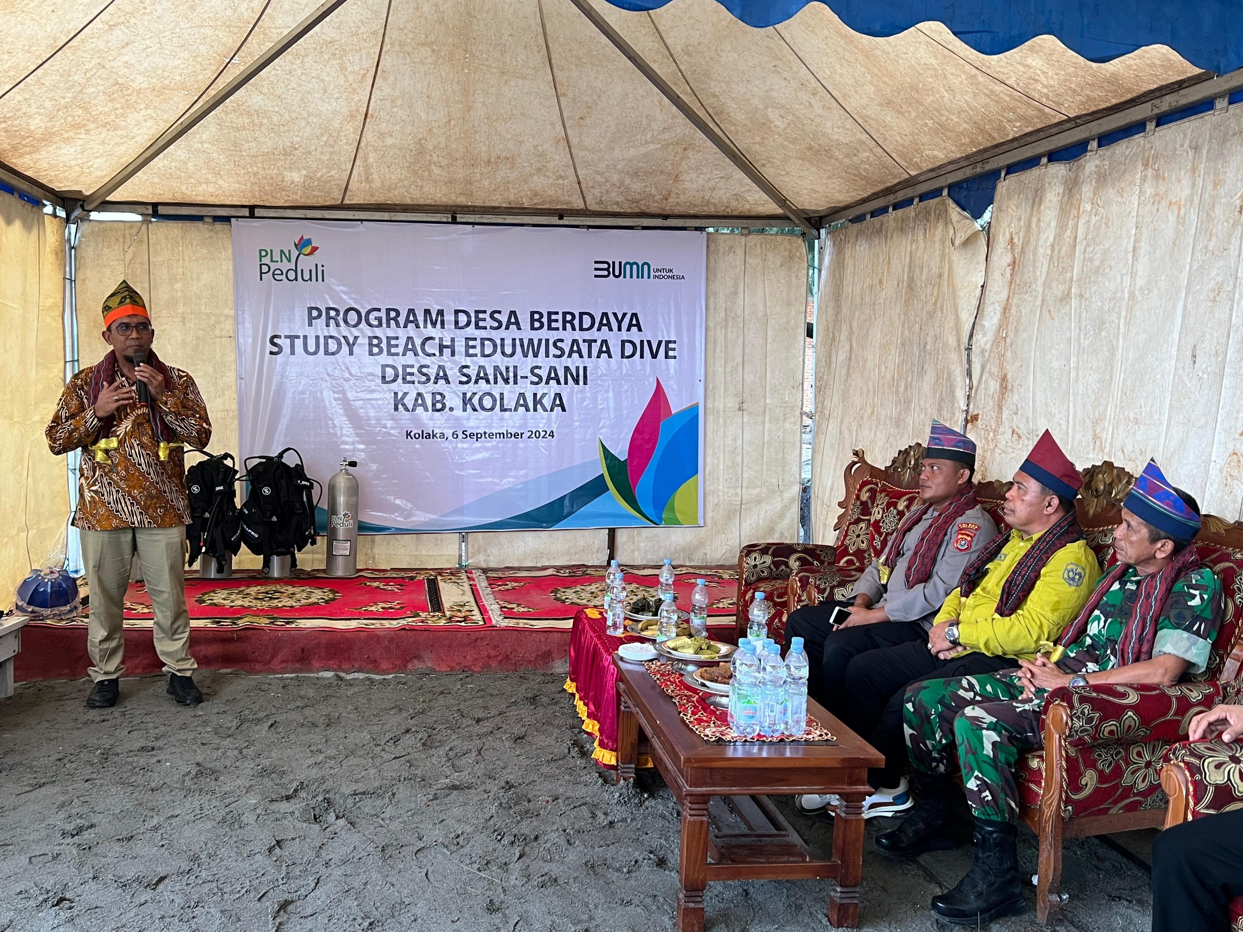 Program Desa Berdaya PLN Beri Bantuan Peralatan Diving Untuk Pengembangan Desa Wisata Sani Sani