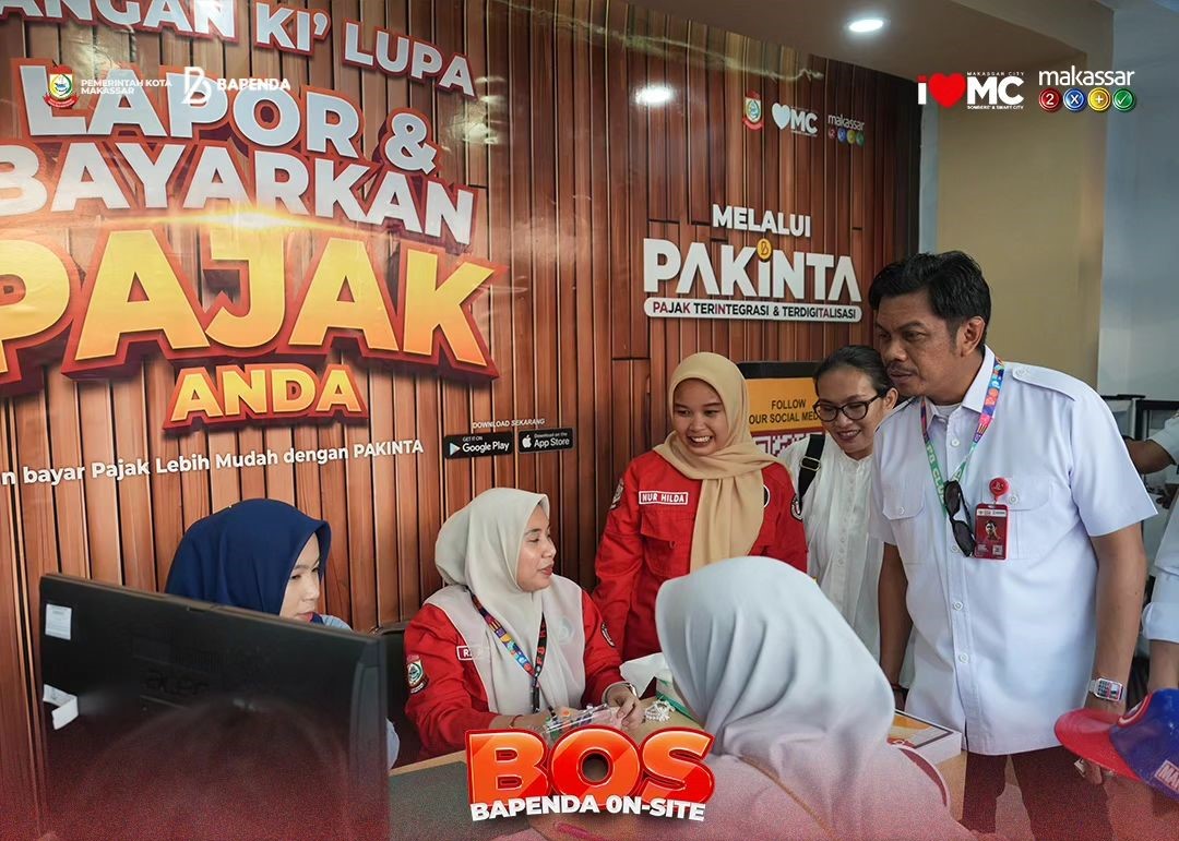 Bapenda Makasar Tembus Target Transaksi Pembayaran PBB Selama F8