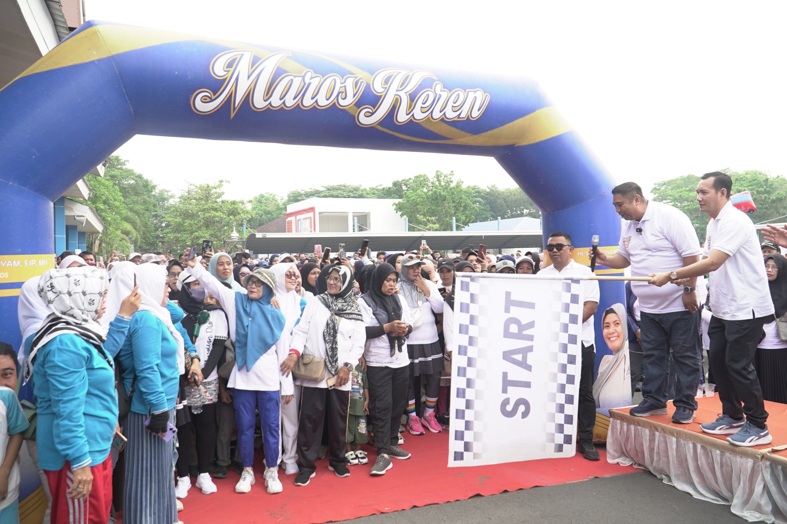 Gelar Jalan Sehat di Maros, KPI Ajak Publik Ikut Jaga Konten TV dan Radio