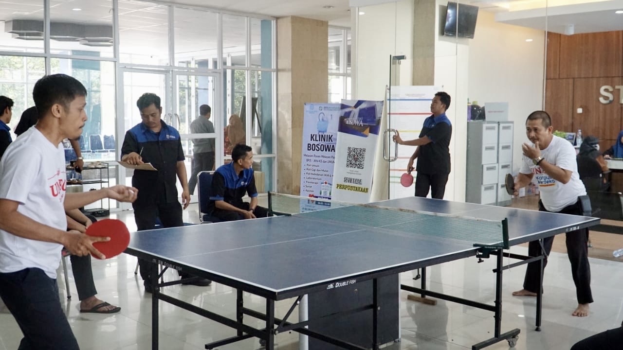 Dies Natalies Ke-38 Unibos, Dimeriahkan Rangkaian Pertandingan Tenis Meja