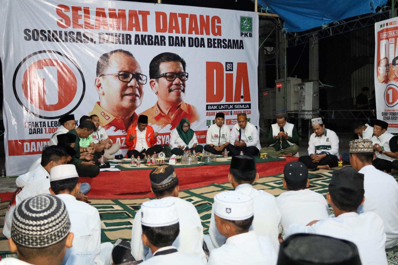 Azhar Arsyad Dzikir dan Doa Bersama Warga hingga Santri di Awangpone Bone