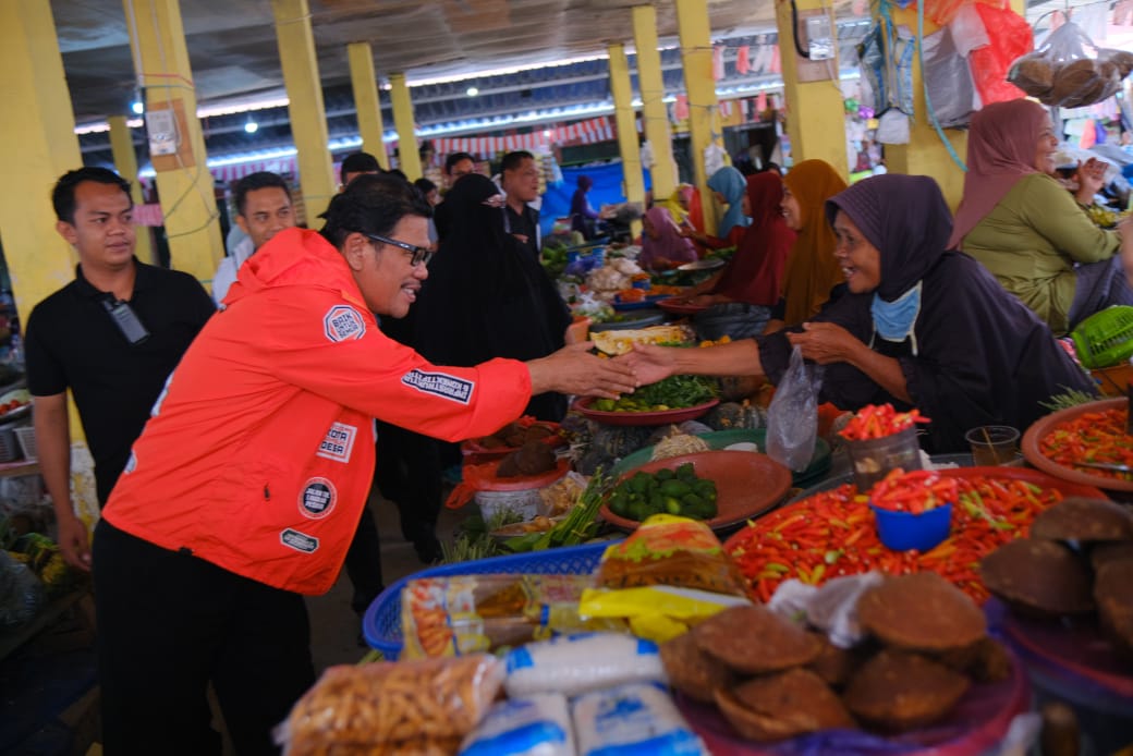 Azhar Arsyad Kunjungi Pasar Sentral Masamba Pusat Perdagangan Luwu Utara