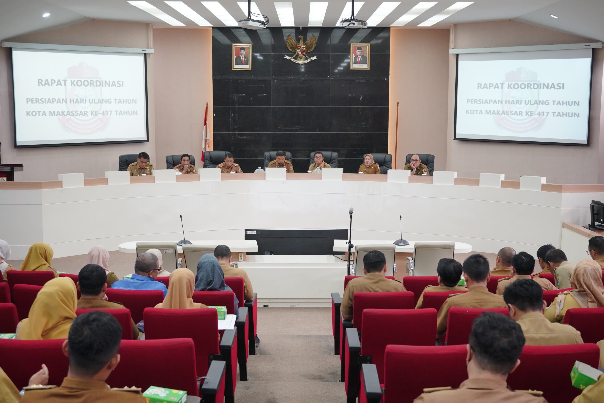 Camat Rappocini Hadiri Rakor Jelang HUT ke-417 Kota Makassar