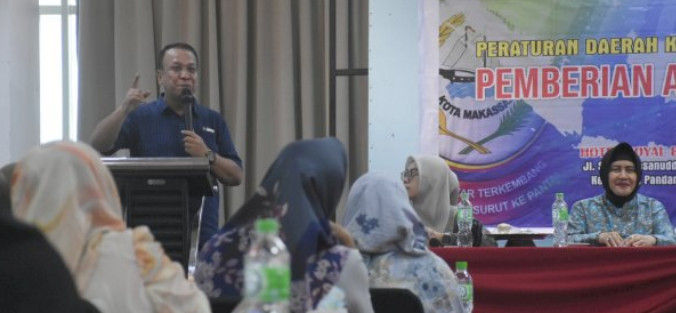 Hasanuddin Leo Bersama Ketua PKK Makassar Bahas Perda ASI