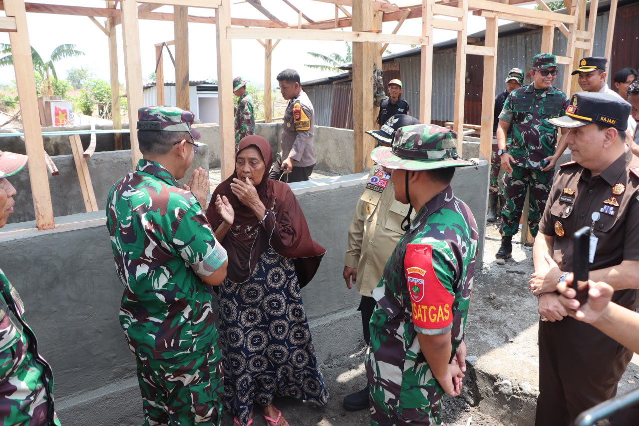 Tim Wasev TMMD ke-122 Tinjau Progres Pembangunan RTLH di Jeneponto