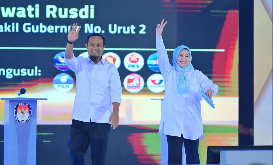 Debat terbuka perdana Pilgub Sulsel 2024. (Ist)