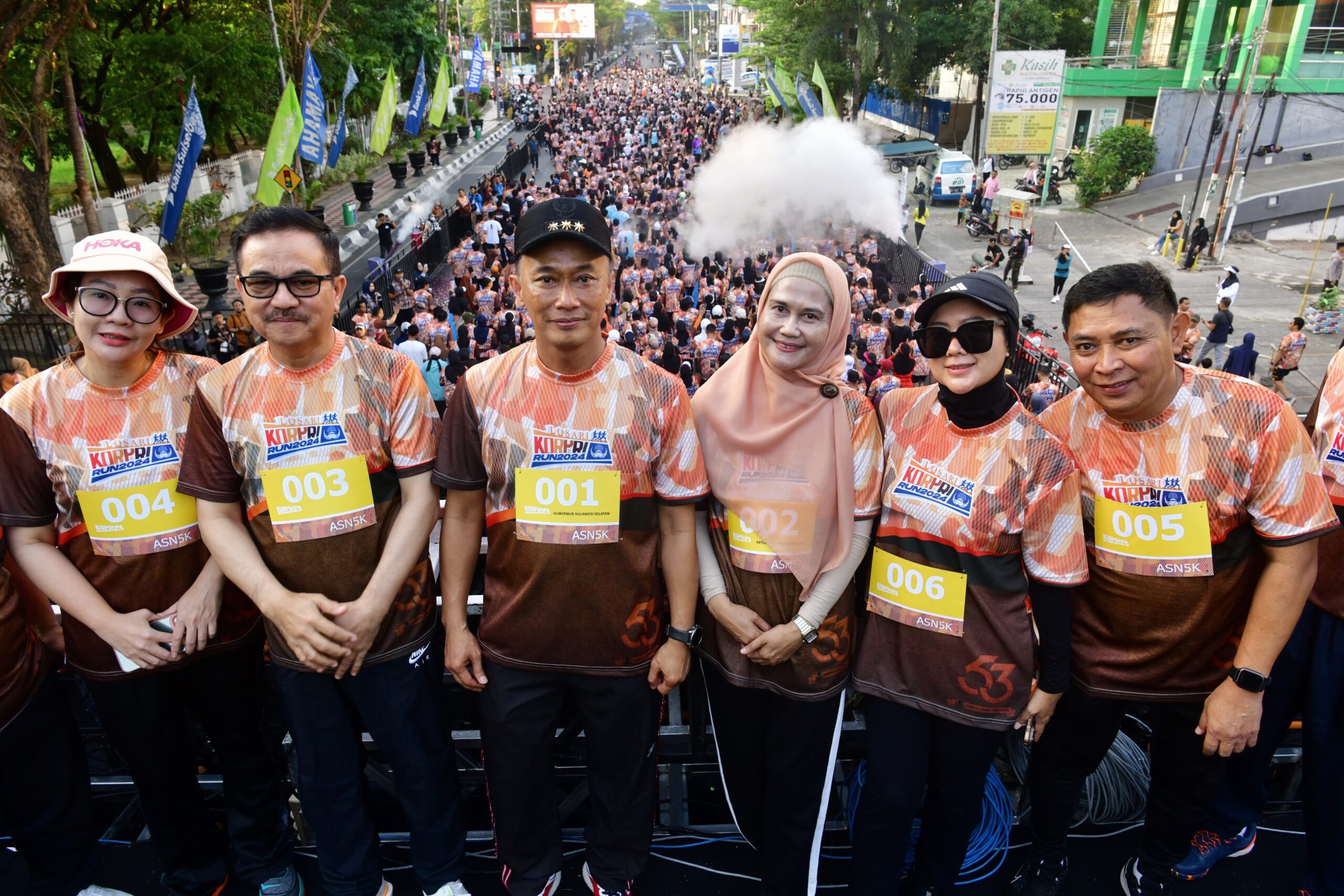 Perayaan Korpri Run 2024 : PJ Gubernur Sulbar Resmi Lepas 6.400 Pelari