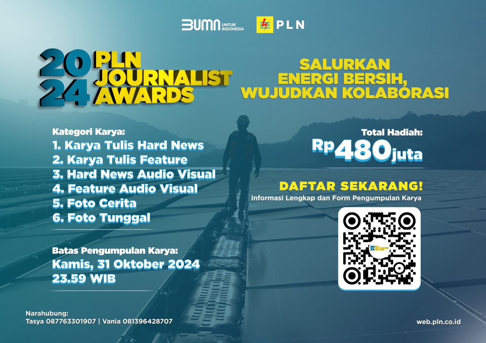 PLN Journalist Award 2024 Dibuka Hingga Dua Pekan Lagi