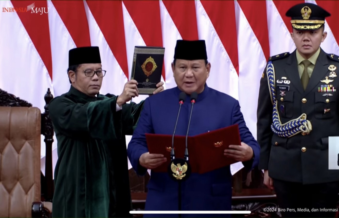 Ucapkan Sumpah, Prabowo-Gibran Sah Pimpin Indonesia hingga 2029