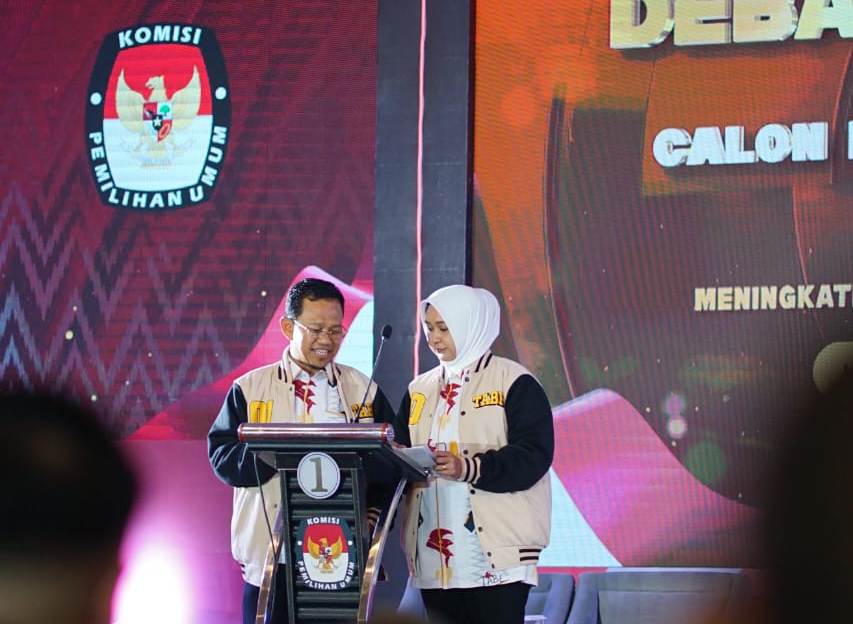Debat kedua yang berlangsung hangat, calon Bupati Gowa nomor urut 1 Amir Uskara