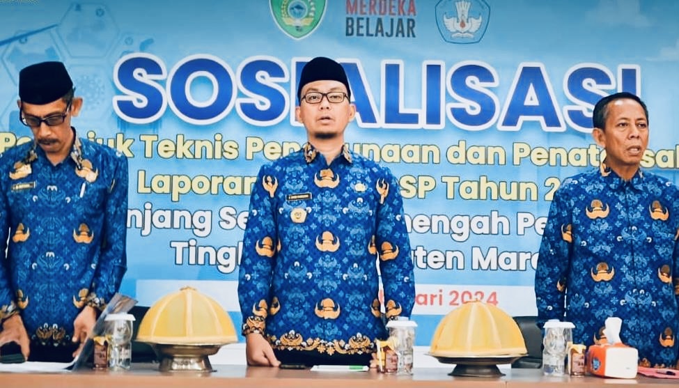 Sekda Maros Buka Sosialisasi Petunjuk Teknis Dana BOSP 2024 untuk SMP