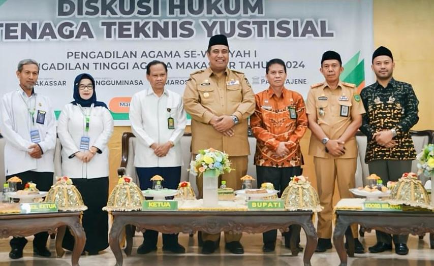 Bupati Maros Resmi Buka Diskusi Hukum Tenaga Teknis Yustisial Pengadilan Agama