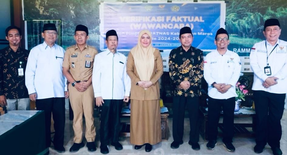 Wakil Bupati Maros Beri Arahan di Verifikasi Calon Pimpinan Baznas 2024-2029