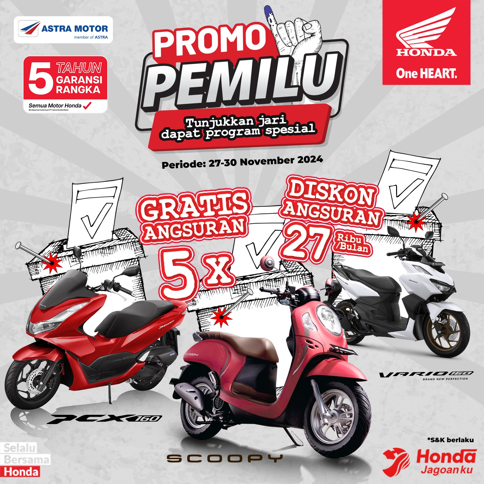 Asmo Sulsel Hadirkan Promo Pemilu di Momen Pilkada Serentak Asmo Sulsel Hadirkan Promo Pemilu di Momen Pilkada Serentak