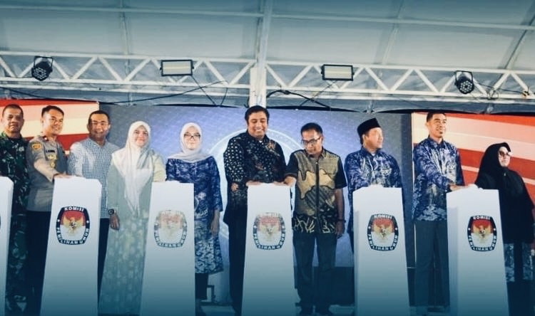 Bupati Maros Hadiri Peluncuran Maskot dan Jingle Pilkada Serentak 2024
