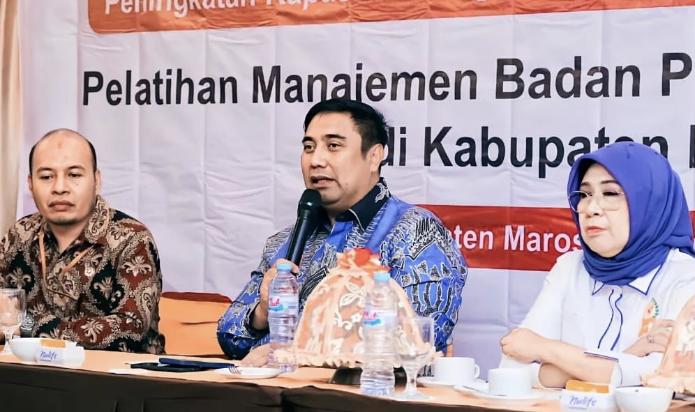 Bupati Maros Membuka Pelatihan Untuk Tingkatkan SDM BPD se Kabupaten Maros