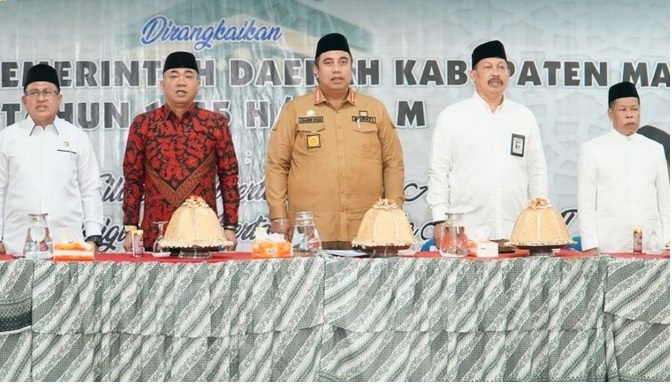 Bupati Maros Resmi Buka Bimbingan Manasik Haji Jemaah Reguler Kabupaten Maros (1)