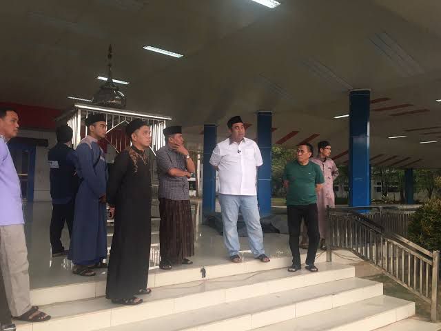 Bupati Maros Saat Cek Lokasi Pelaksanaan Sholat Idul Fitri