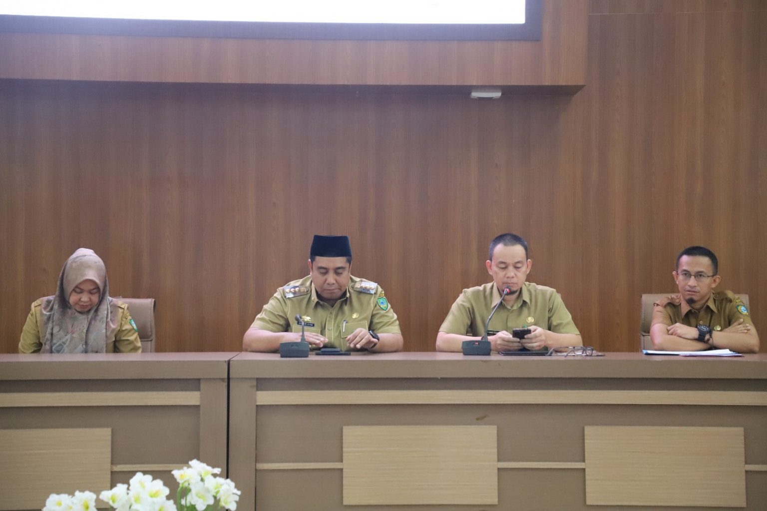 Bupati Maros Saat Hadiri Rapat Koordinasi Percepatan Penyusunan Dokumen Kabupaten Sehat