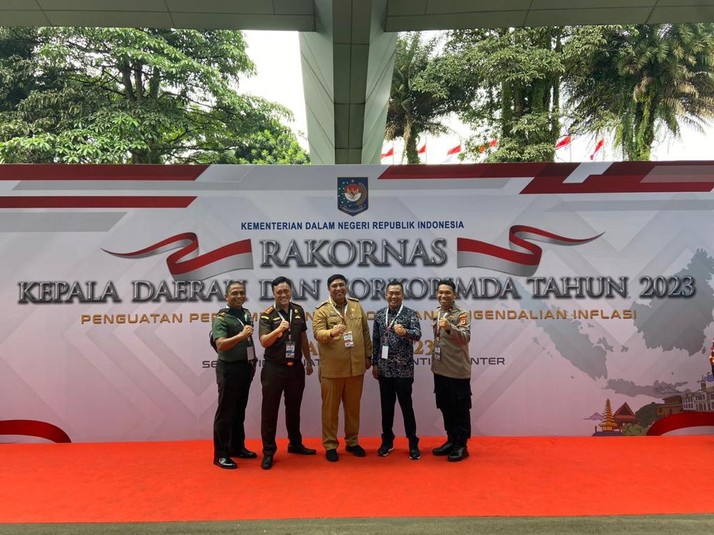 Bupati Maros Serta Jajaran Forkopimda Saat Menghadiri Rakornas Kepala Daerah dan Forkopimda Tahun 2023