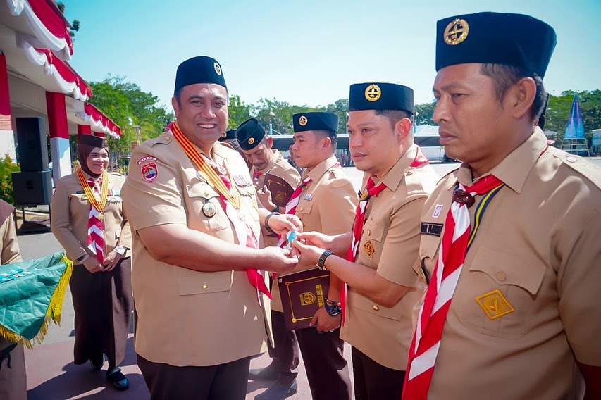 Bupati dan Wakil Bupati Berikan Sejumlah Penghargaan dalam Perayaan Hari Gerakan Pramuka ke-62