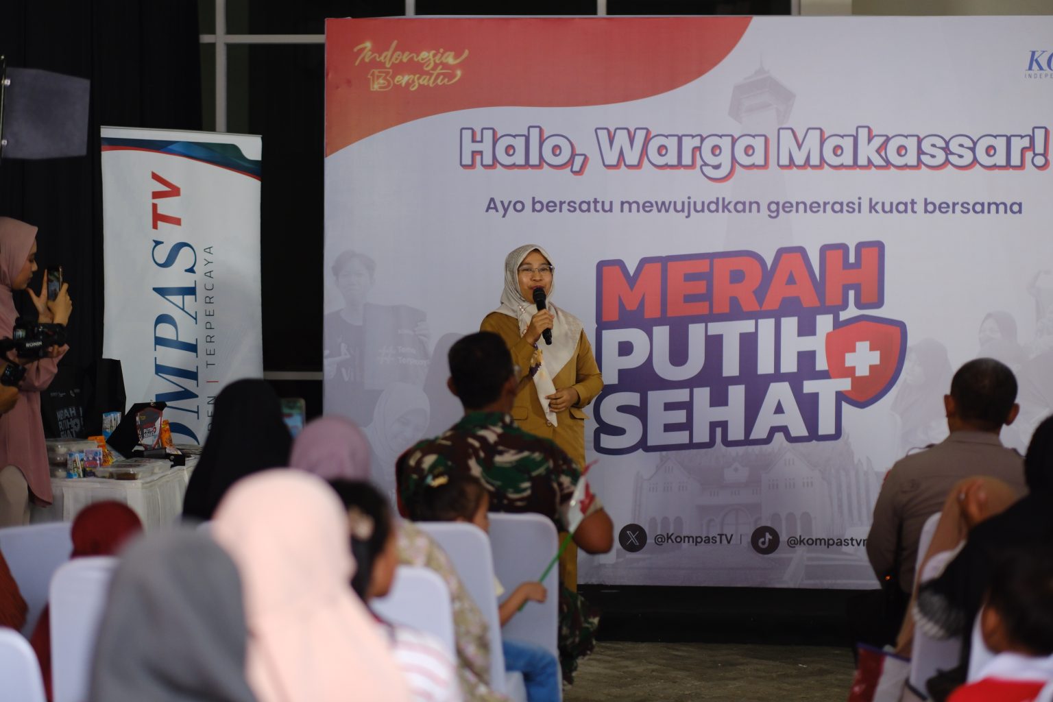 Program Merah Putih Sehat Kompas TV, Plt Kadis Kominfo Makassar Ajak Peserta Perhatikan Gizi Anak