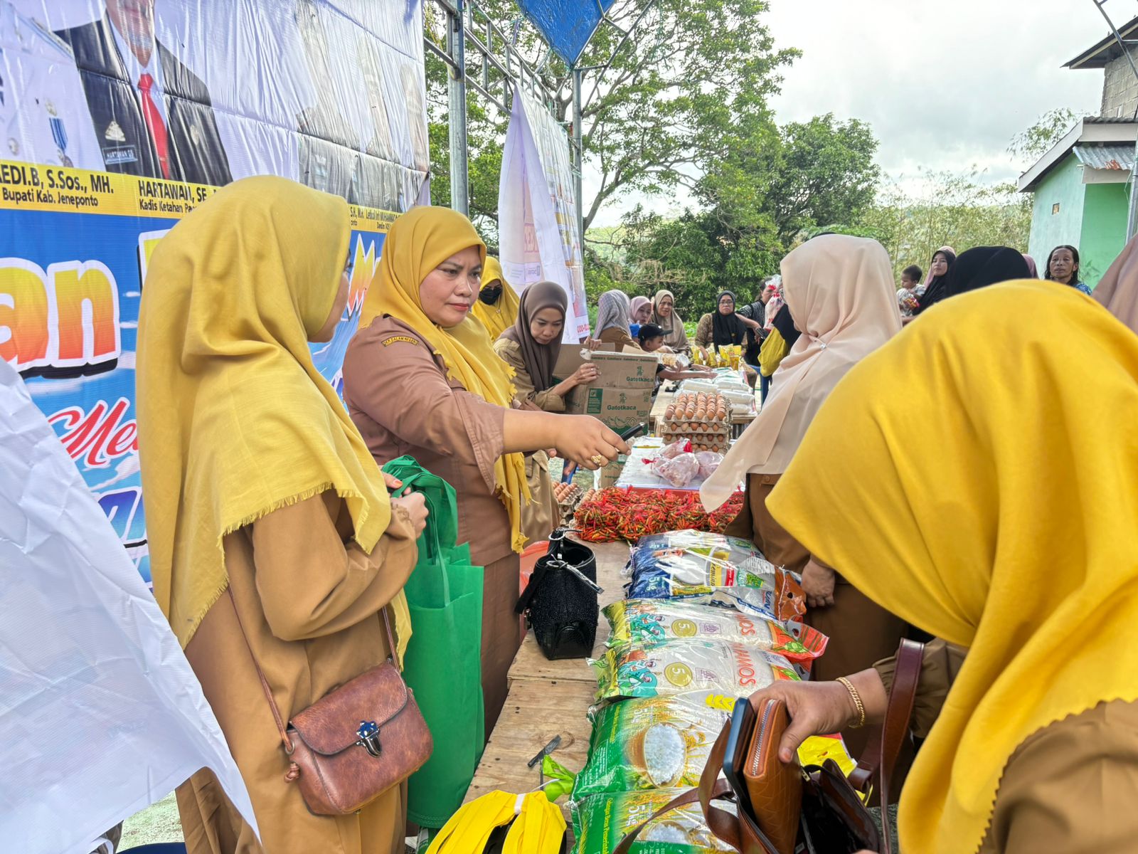 Dinas Ketahanan Pangan Jeneponto Gelar GPM Di Seluruh Kecamatan, Hari Pertama Desa Tompobulu Rumbia