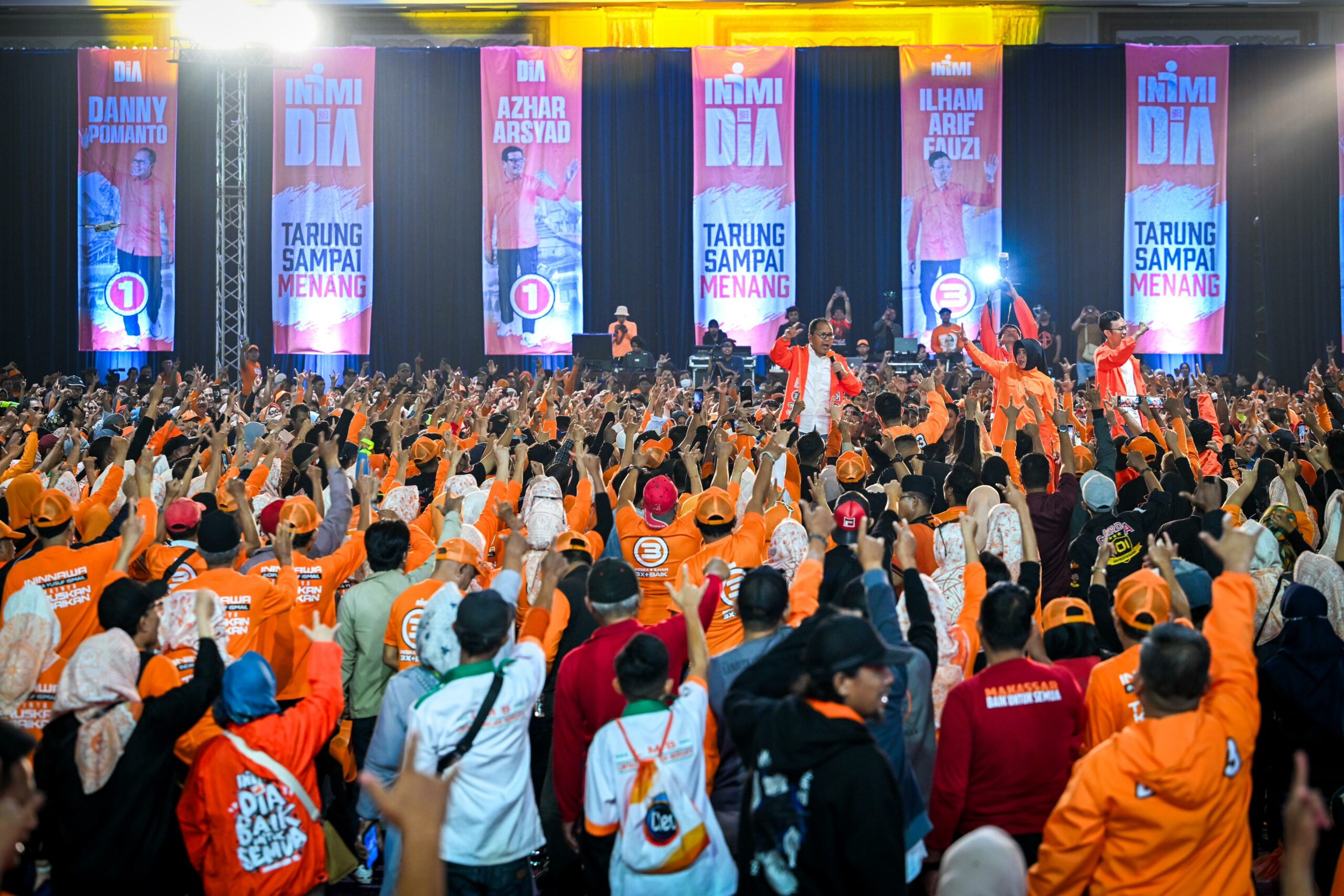 Kampanye INIMI-DIA Bangkitkan Semangat Para Pendukungnya Jelang Pilkada 2024