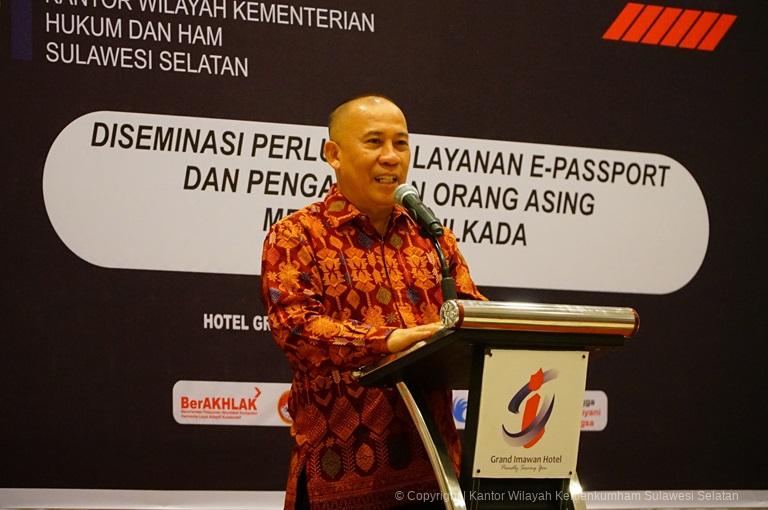 Kanwil Kemenkumham Sulsel Gelar Desiminasi Perluasan Layanan E-Paspor dan Pengawasan Orang Asing Jelang Pilkada 2024