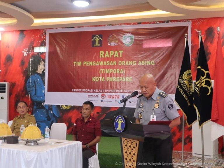 Kanwil Kemenkumham Sulsel Rapat Timpora untuk Tingkatkan Pengawasan Orang Asing Jelang Pilkada Serentak