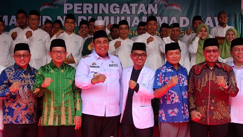 Kegiatan Maulid Nabi Dirangkaikan Pelantikan Pengurus Jam’iyatul Qurra Wa Huffazh NU Maros