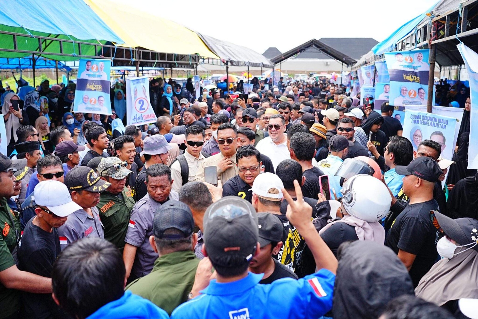 Panglima Dozer Pastikan Kemenangan Hati Damai di Pilkada Gowa