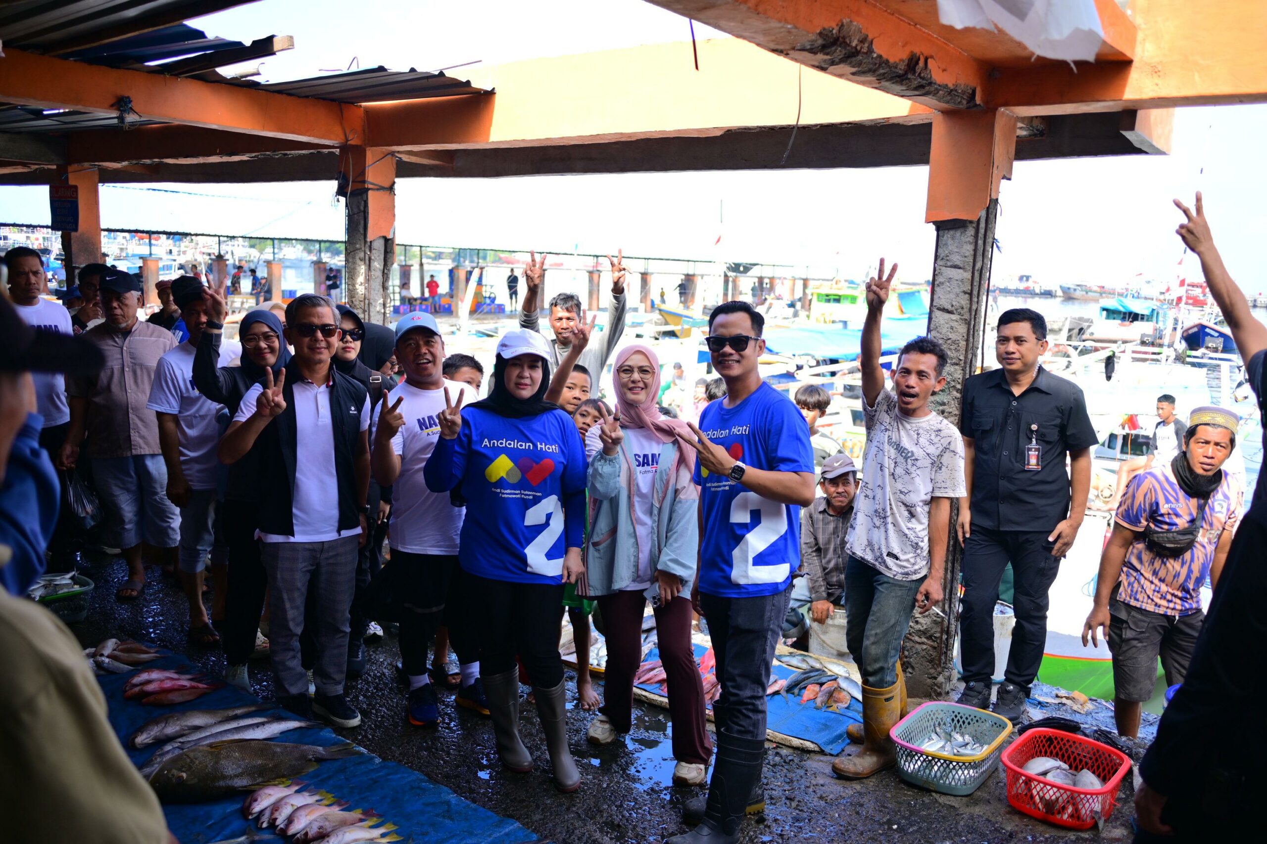 Pedagang dan Nelayan Paotere Satu Suara Dukung Andalan Hati di Pilgub Sulsel
