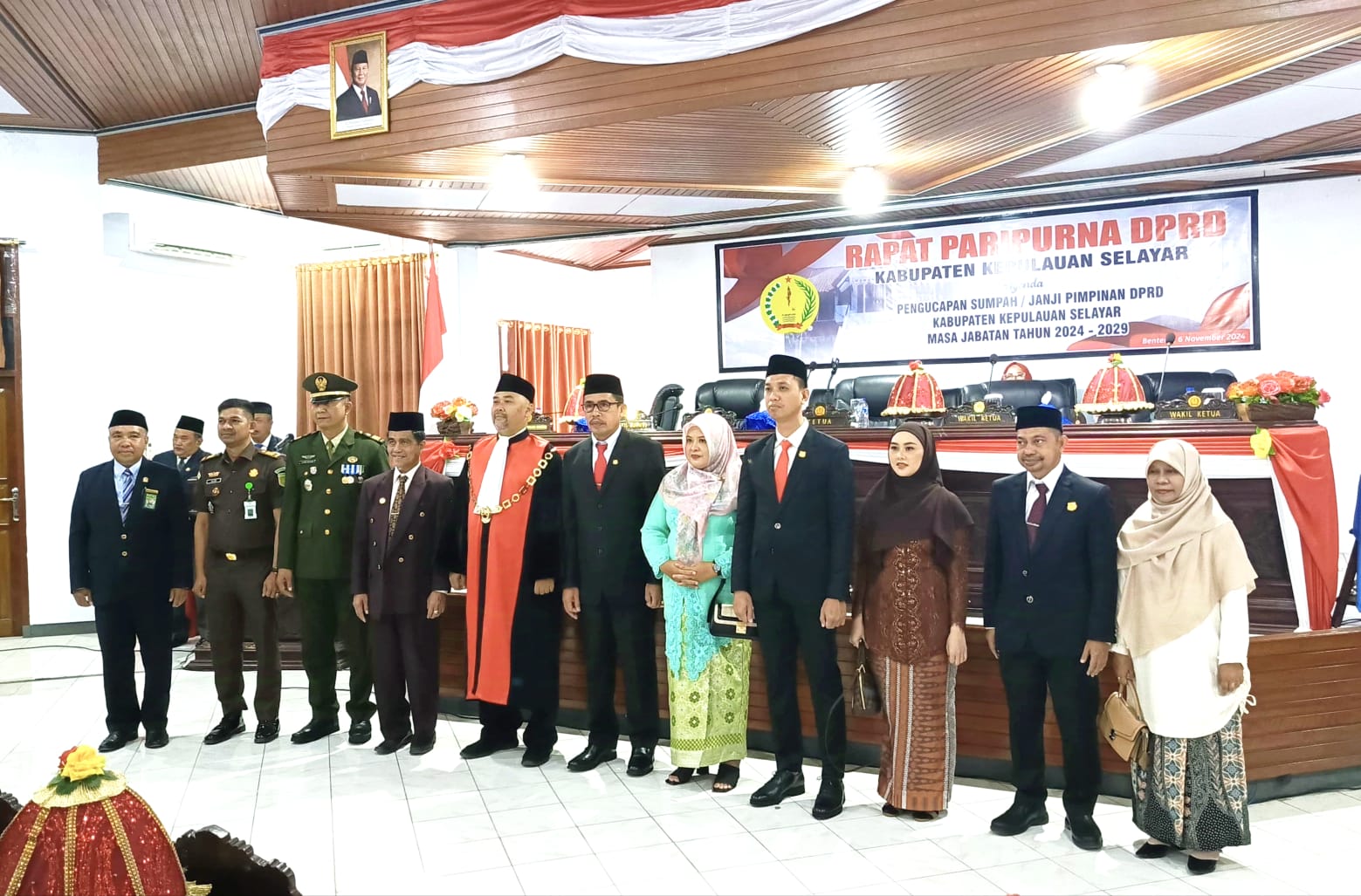 Pelantikan Pimpinan DPRD Selayar 2024-2029, Wabup: Selamat Mengembang Amanah Rakyat