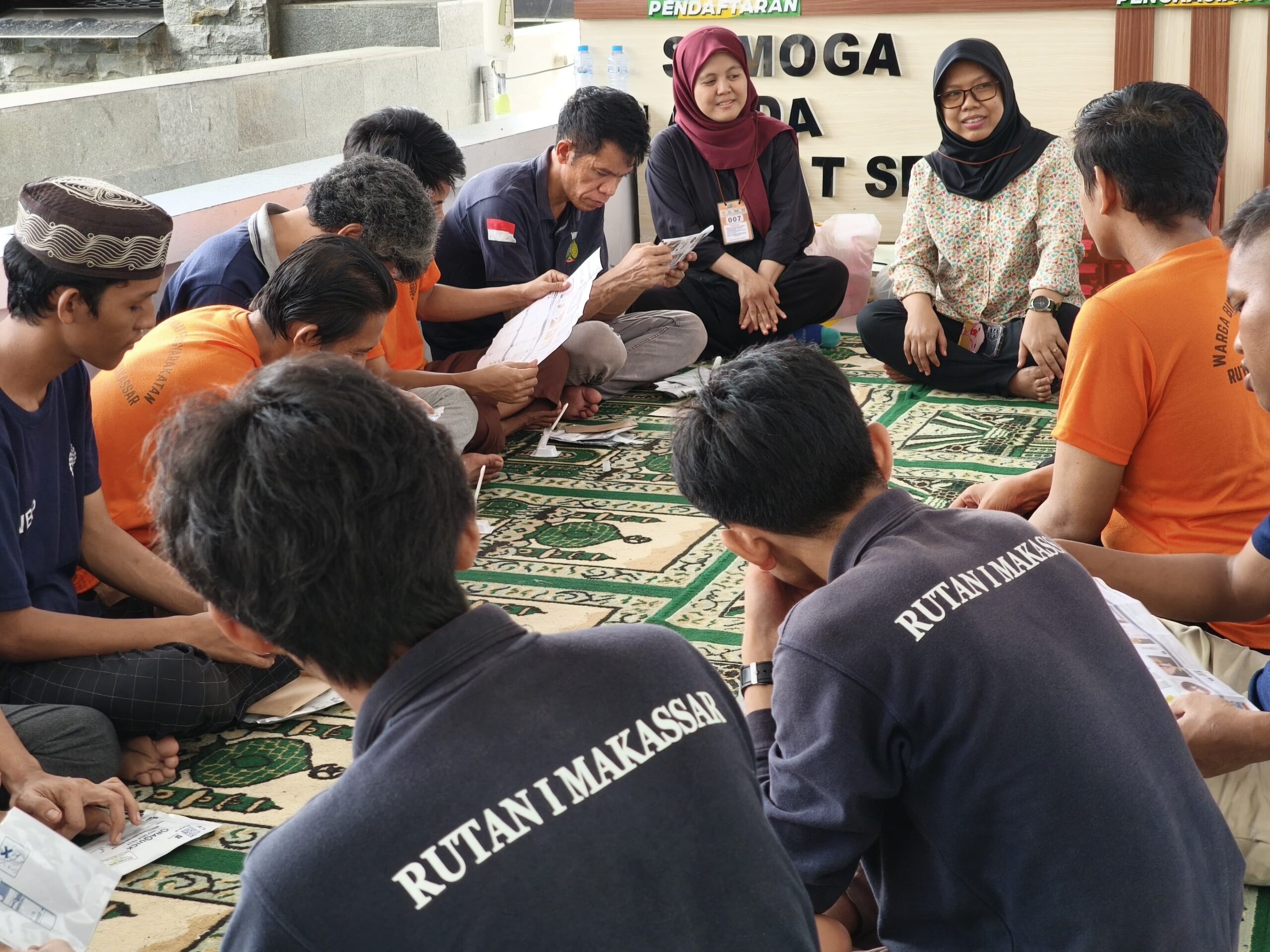 Warga Binaan Rutan Kelas I Makassar Diberi Edukasi Skrining HIV Mandiri