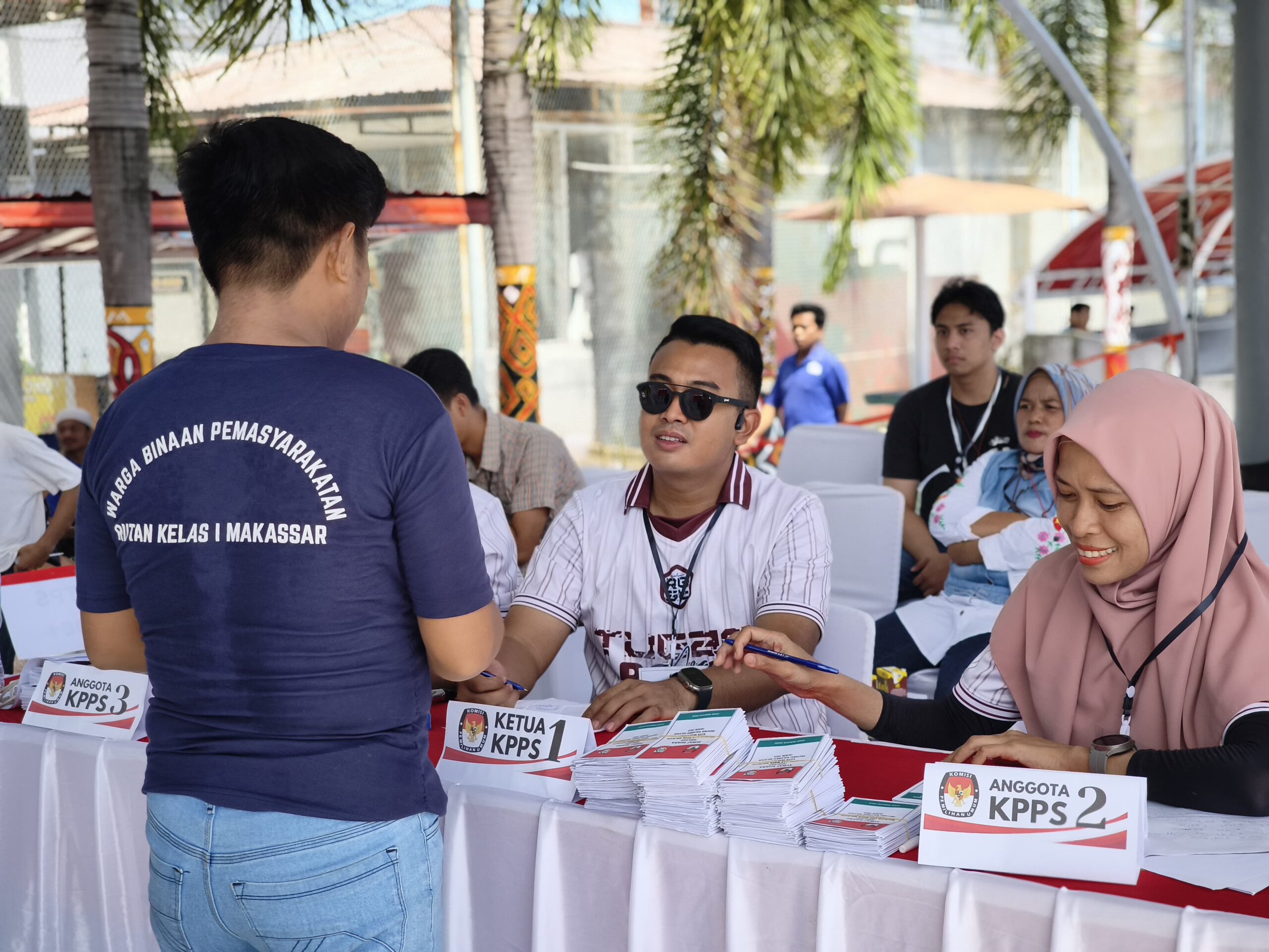 Warga Binaan Rutan Makassar Antusias Suarakan Hak Pilih di Pilkada 2024