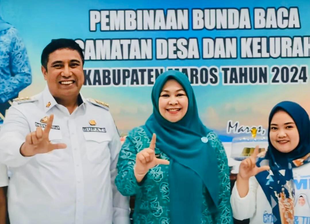 Bupati Maros Kukuhkan Pengurus Gerakan Pembudayaan Minat Baca