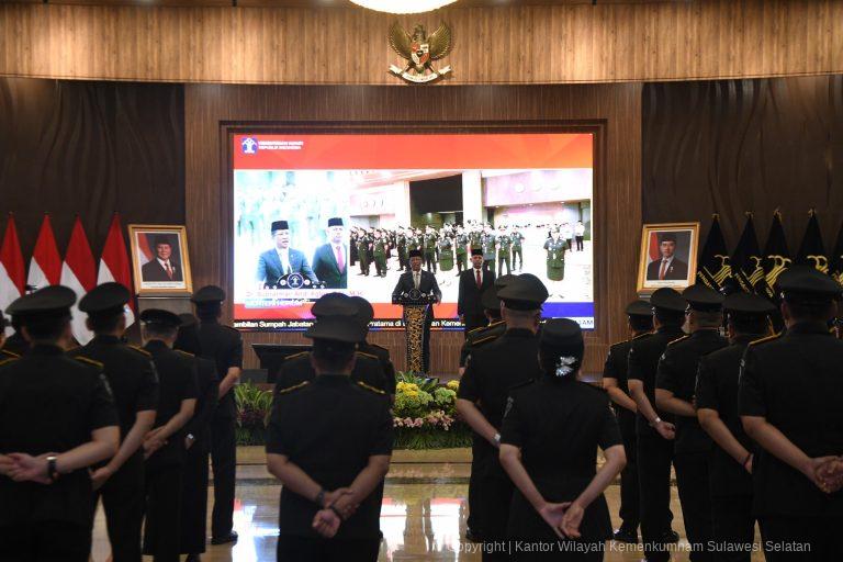 Andi Basmal Resmi Jadi Kepala Kantor Wilayah Kementerian Hukum Sulsel