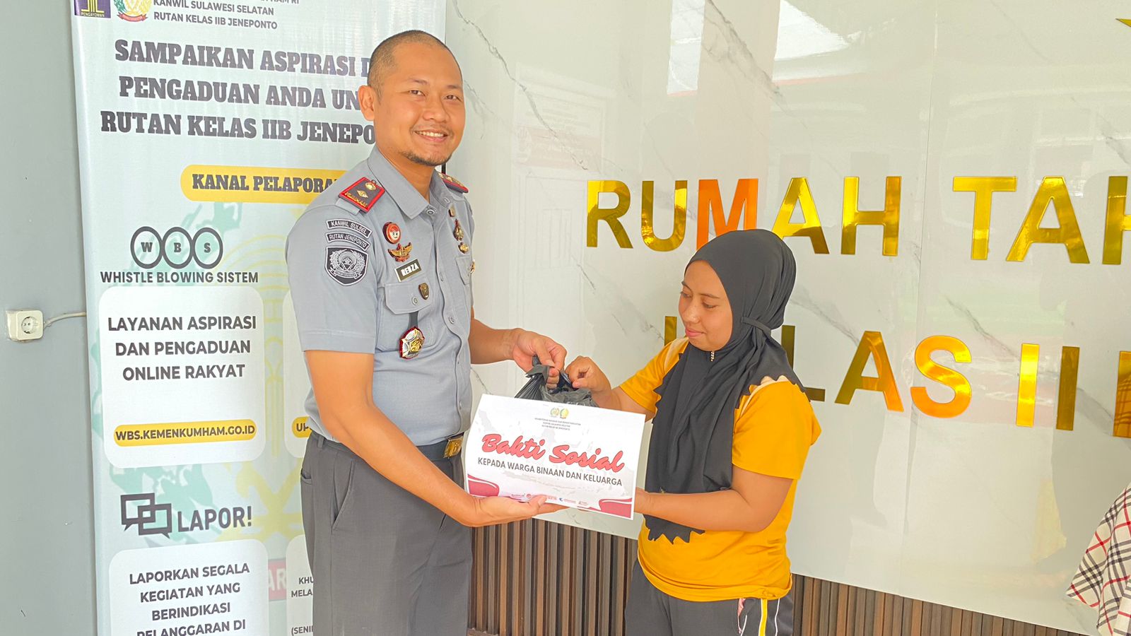 Rutan Jeneponto Gelar Bantuan Sosial untuk Tingkatkan Kesejahteraan Keluarga Warga Binaan