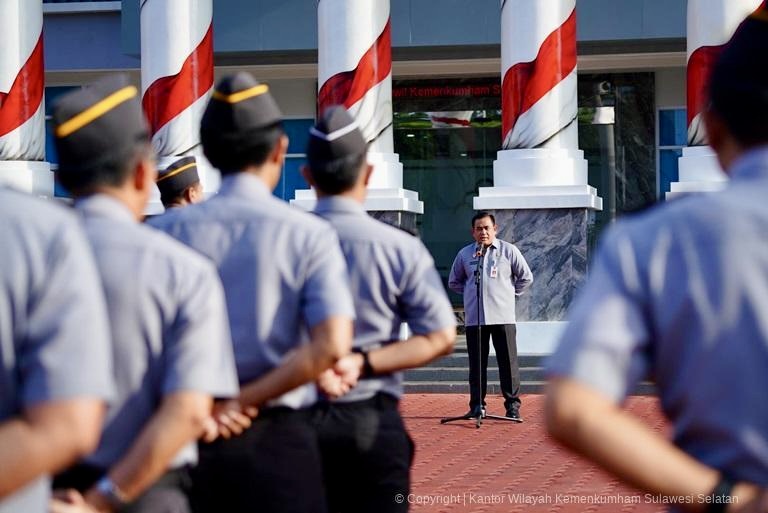 Kakanwil Taufiqurrakhman Pimpin Apel Pagi di Akhir Jabatannya, Ini Pesannya!