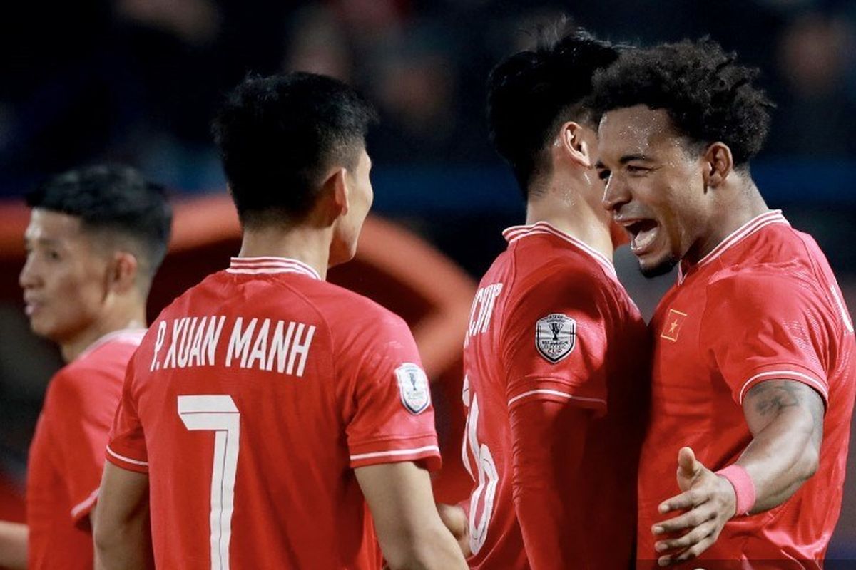 Momen Selebrasi Timnas Vietnam Usai Nguyen Xuan Son Mencetak Gol