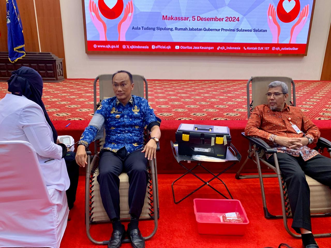 OJK Sulselbar Gelar Donor Darah di HUT ke-13 OJK, Kumpulkan 313 Kantong Darah