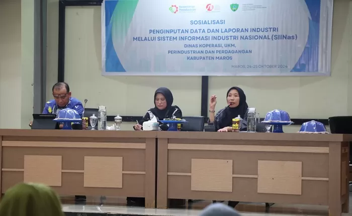 Pemkab Maros Gelar Sosialisasi Penginputan Data dan Laporan Industri Melalui SIINas