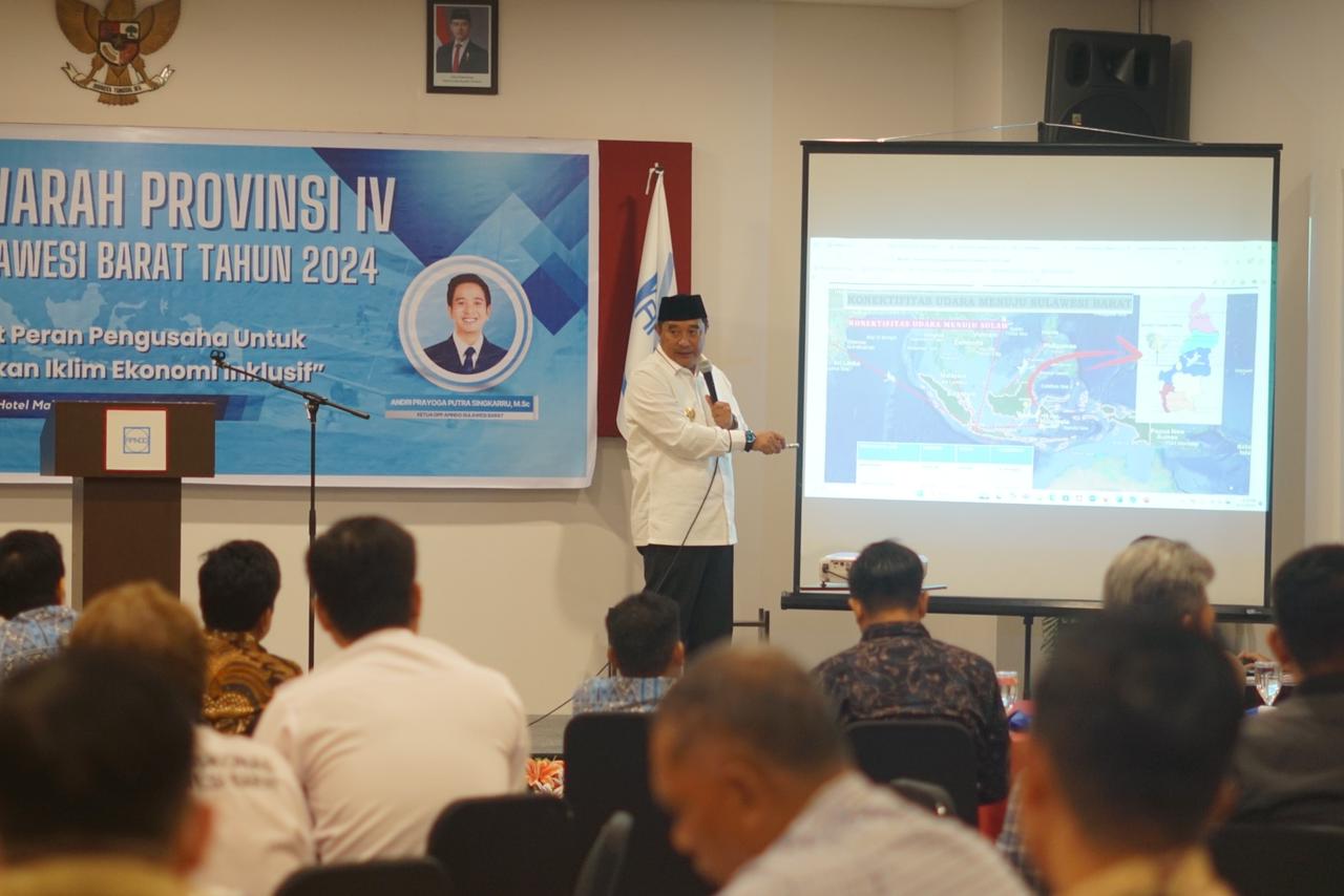 Pj Bahtiar Hadiri Musyawarah ke-IV Apindo Sulbar: Majukan Daerah Bersama