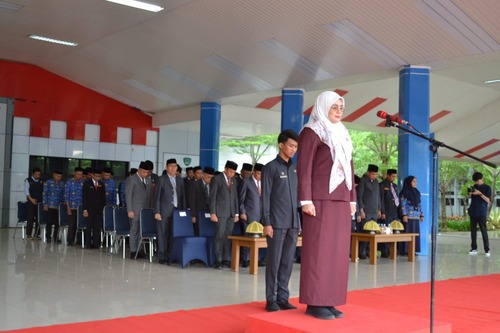 Plt Bupati Maros Saat Memimpin Upacara Hari Pahlawan Nasional