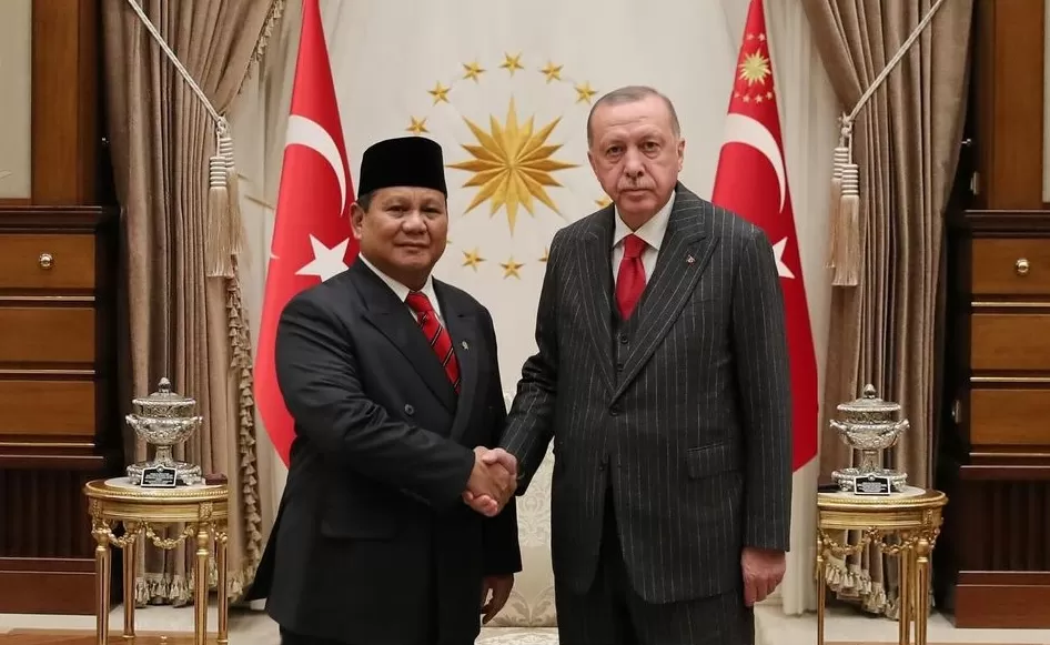 Presiden Prabowo Subianto Saat Bertemu Presiden Turki Erdogan