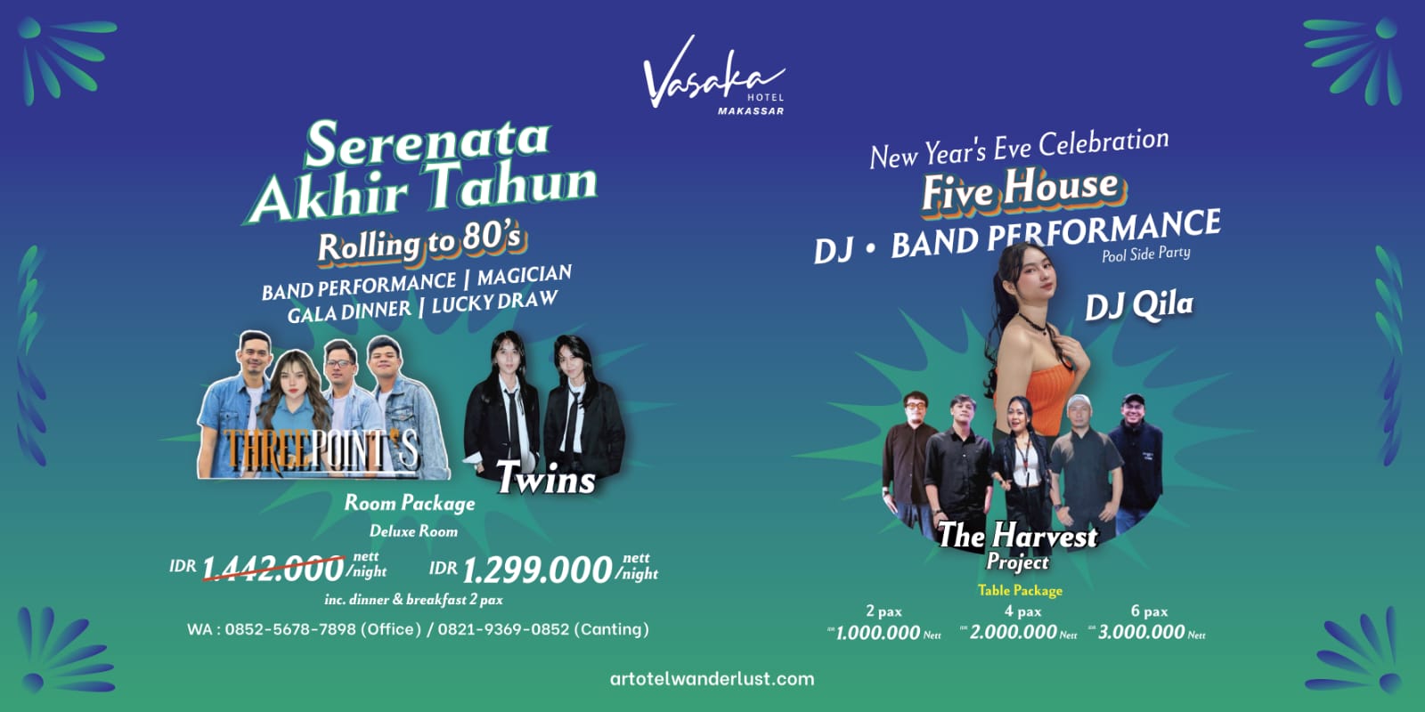 Vasaka Hotel Makassar Hadirkan Program Bertajuk Serenata Akhir Tahun