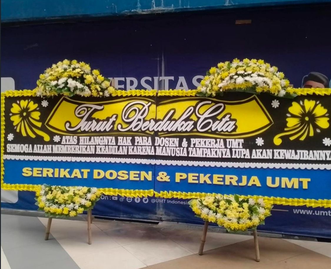 Serikat Dosen dan Pekerja UMT Layangkan Protes Akibat Gaji Menunggak 13 Bulan
